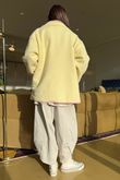 Beach Walk Fleece Jacket Lemon